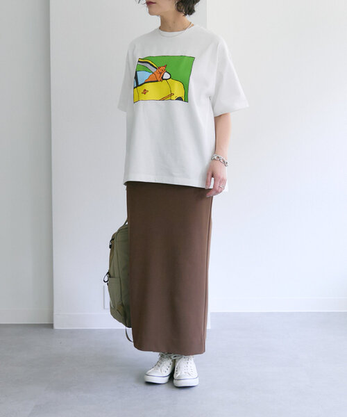 ear PAPILLONNER（イアパピヨネ）の「KEN NAKAYAMAコラボTシャツ（Tシャツ/カットソー・レディース・ホワイト系その他/ホワイト系その他2/ホワイト系その他3・FREE）」の15枚目の写真