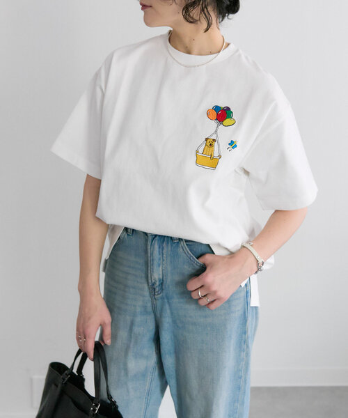 ear PAPILLONNER（イアパピヨネ）の「KEN NAKAYAMAコラボTシャツ（Tシャツ/カットソー・レディース・ホワイト系その他/ホワイト系その他2/ホワイト系その他3・FREE）」の19枚目の写真