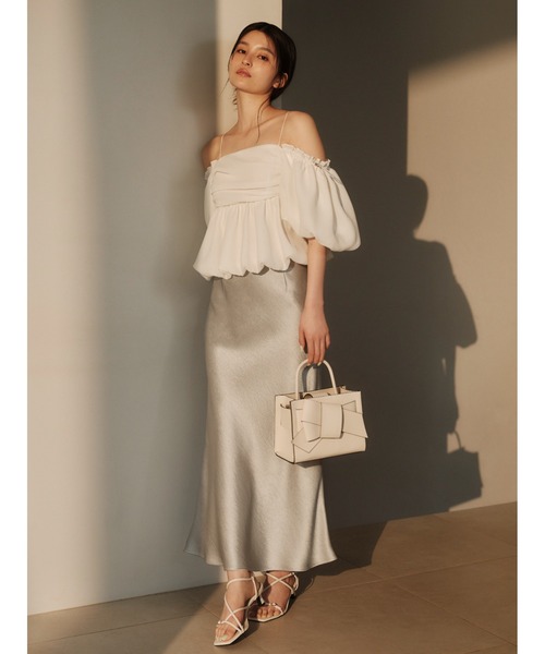 サテンナロースカート／接触冷感 セール】サテンナロースカート／接触冷感（スカート）｜FRAY I.D