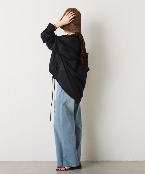 PAPILLONNER（パピヨネ）の「ペーパー編みハット（ハット・レディース・ブラック/ブラウン・FREE）」の4枚目の写真