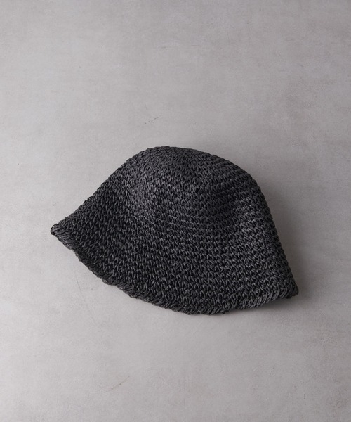 PAPILLONNER（パピヨネ）の「ペーパー編みハット（ハット・レディース・ブラック/ブラウン・FREE）」の15枚目の写真