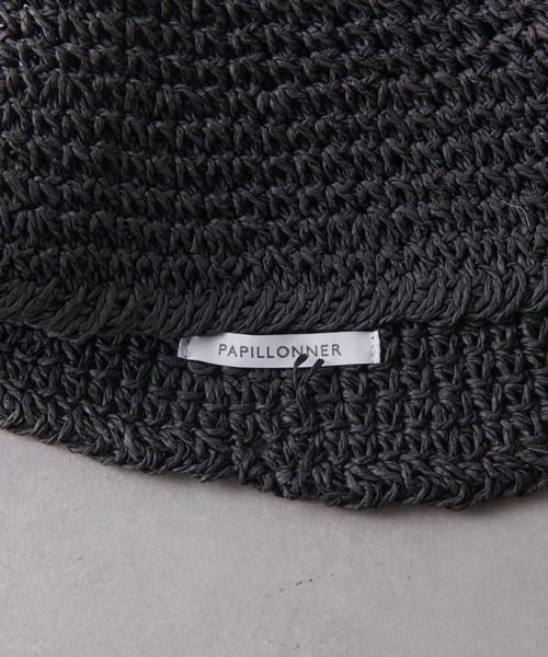 PAPILLONNER（パピヨネ）の「ペーパー編みハット（ハット・レディース・ブラック/ブラウン・FREE）」の17枚目の写真