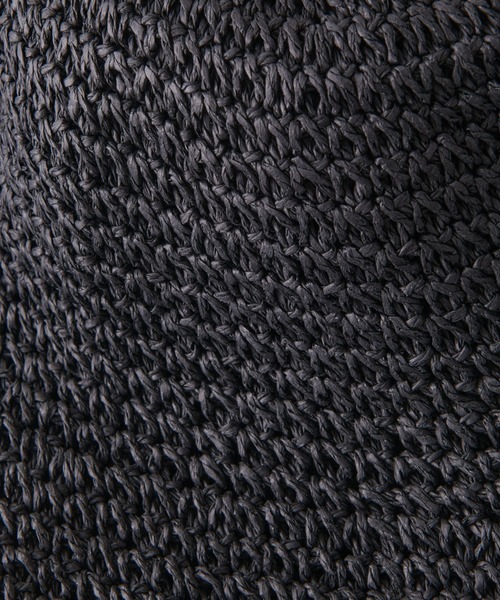 PAPILLONNER（パピヨネ）の「ペーパー編みハット（ハット・レディース・ブラック/ブラウン・FREE）」の13枚目の写真