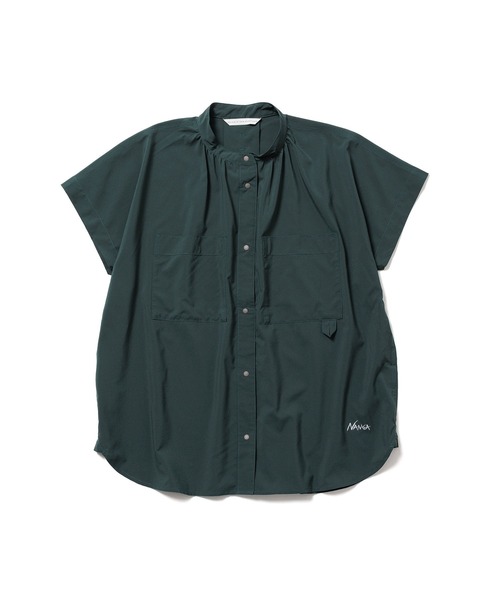NANGA(ナンガ)の「EXCURSION S/S BLOUSE W/エクスカーションショートスリーブブラウス (ウィメンズ)(シャツ/ブラウス・レディース・ピンク/グレー系その他/ブラック/グリーン/ライトグリーン・M/L/S)」の4枚目の写真