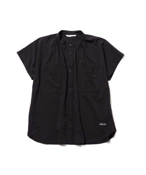 NANGA(ナンガ)の「EXCURSION S/S BLOUSE W/エクスカーションショートスリーブブラウス (ウィメンズ)(シャツ/ブラウス・レディース・ピンク/グレー系その他/ブラック/グリーン/ライトグリーン・M/L/S)」の2枚目の写真