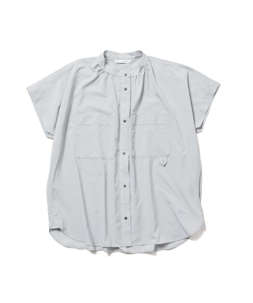 NANGA(ナンガ)の「EXCURSION S/S BLOUSE W/エクスカーションショートスリーブブラウス (ウィメンズ)(シャツ/ブラウス・レディース・ピンク/グレー系その他/ブラック/グリーン/ライトグリーン・M/L/S)」の6枚目の写真