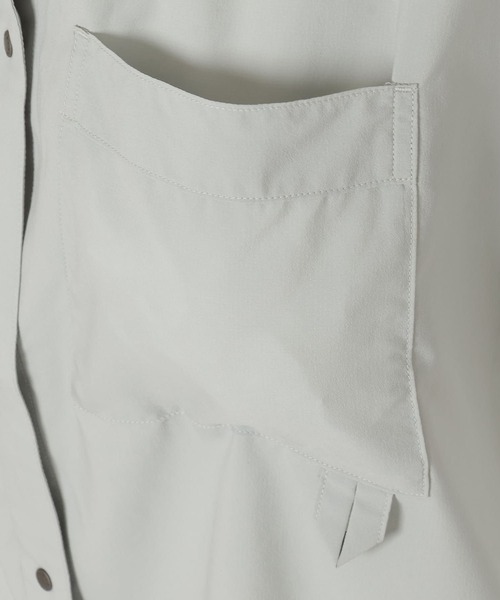 NANGA(ナンガ)の「EXCURSION S/S BLOUSE W/エクスカーションショートスリーブブラウス (ウィメンズ)(シャツ/ブラウス・レディース・ピンク/グレー系その他/ブラック/グリーン/ライトグリーン・M/L/S)」の13枚目の写真