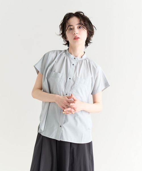 NANGA(ナンガ)の「EXCURSION S/S BLOUSE W/エクスカーションショートスリーブブラウス (ウィメンズ)(シャツ/ブラウス・レディース・ピンク/グレー系その他/ブラック/グリーン/ライトグリーン・M/L/S)」の16枚目の写真