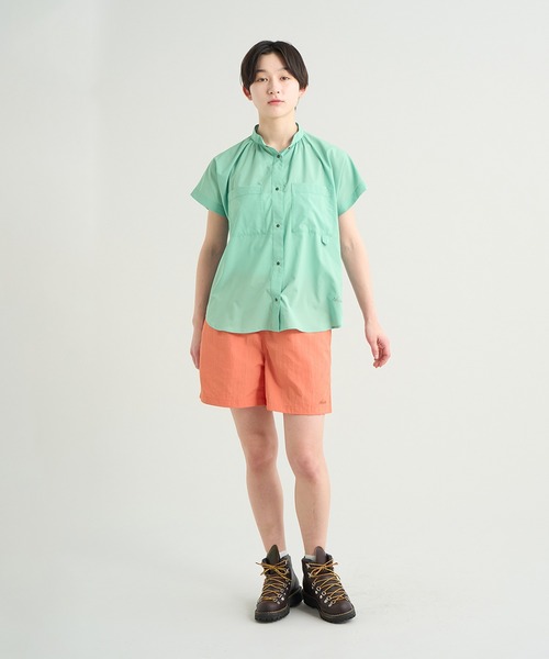 NANGA(ナンガ)の「EXCURSION S/S BLOUSE W/エクスカーションショートスリーブブラウス (ウィメンズ)(シャツ/ブラウス・レディース・ピンク/グレー系その他/ブラック/グリーン/ライトグリーン・M/L/S)」の20枚目の写真