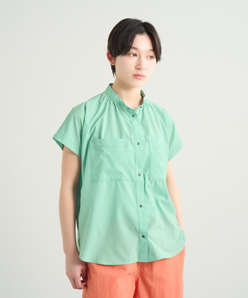 NANGA(ナンガ)の「EXCURSION S/S BLOUSE W/エクスカーションショートスリーブブラウス (ウィメンズ)(シャツ/ブラウス・レディース・ピンク/グレー系その他/ブラック/グリーン/ライトグリーン・M/L/S)」の22枚目の写真