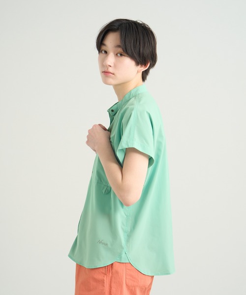 NANGA(ナンガ)の「EXCURSION S/S BLOUSE W/エクスカーションショートスリーブブラウス (ウィメンズ)(シャツ/ブラウス・レディース・ピンク/グレー系その他/ブラック/グリーン/ライトグリーン・M/L/S)」の21枚目の写真