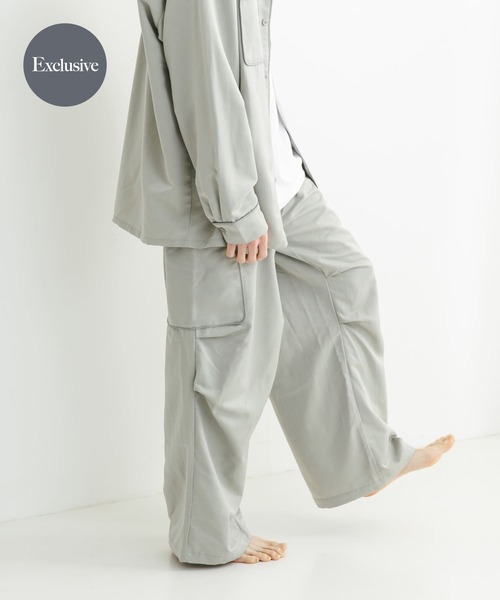 SENSE OF PLACE by URBAN RESEARCH（センスオブプレイスバイアーバンリサーチ）の「『別注』OATSIDE×SENSE OF PLACE　カーゴパンツ（その他パンツ・メンズ・ブラック/グレー/ブルー・MEDIUM/LARGE）」の3枚目の写真