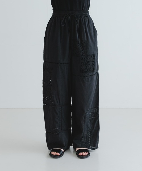 セール】パッチワークレースイージーパンツ（その他パンツ