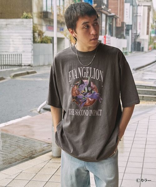 【LOCAL MANSION】★男女兼用★EVANGELIONプリンティングTシャツ セントマイケル SAINT Mxxxxxx EVANGELION × SAINT Mxxxxxx NEON