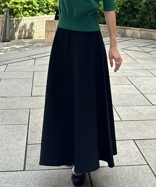 JENNE（ジェンヌ）の「エアリーニットフレアスカート【UVカット・マシンウォッシャブル】（スカート・レディース・ブラック/ラベンダー/グリーン・SMALL/MEDIUM/LARGE）」の10枚目の写真