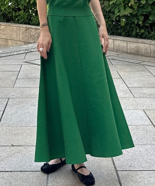 JENNE（ジェンヌ）の「エアリーニットフレアスカート【UVカット・マシンウォッシャブル】（スカート・レディース・ブラック/ラベンダー/グリーン・SMALL/MEDIUM/LARGE）」の18枚目の写真