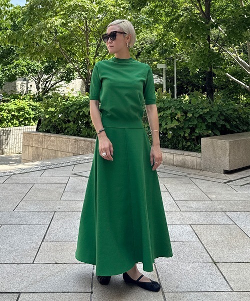 JENNE（ジェンヌ）の「エアリーニットフレアスカート【UVカット・マシンウォッシャブル】（スカート・レディース・ブラック/ラベンダー/グリーン・SMALL/MEDIUM/LARGE）」の19枚目の写真