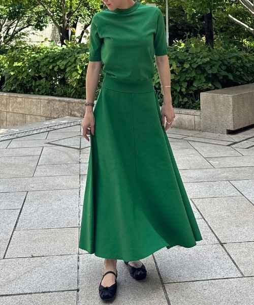 JENNE（ジェンヌ）の「エアリーニットフレアスカート【UVカット・マシンウォッシャブル】（スカート・レディース・ブラック/ラベンダー/グリーン・SMALL/MEDIUM/LARGE）」の22枚目の写真