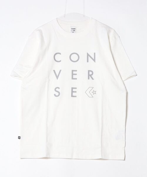 CONVERSE（コンバース）の「コンバース  3ROW PT S/S Tシャツ（Tシャツ/カットソー・メンズ・ブルー/ホワイト/ブラック・M/L/LL）」の2枚目の写真
