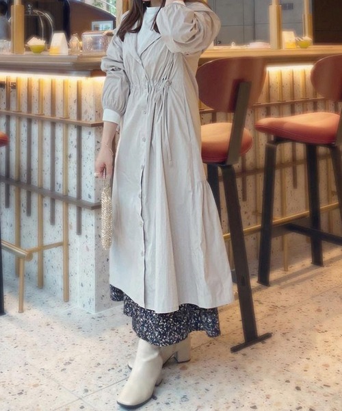 ST.ROONEY(セントルーニー)の「フーディーシャツワンピース【低身長・小柄女性向け】(ワンピース・レディース・グレー系その他・XS)」の7枚目の写真