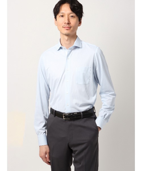 サンローラン ドレスシャツ ロングスリーブシャツ 長袖 白 ビジネス ビジカジ サンローラン ドレスシャツ ロングスリーブシャツ 長袖 白