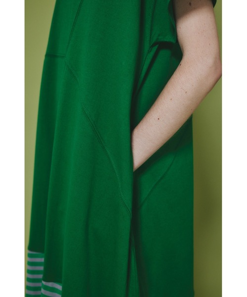 HeRIN.CYE(ヘリンドットサイ)の「Border hem one piece ボーダーヘムワンピース(ワンピース・レディース・グリーン/ブラック/ネイビー・FREE)」の12枚目の写真