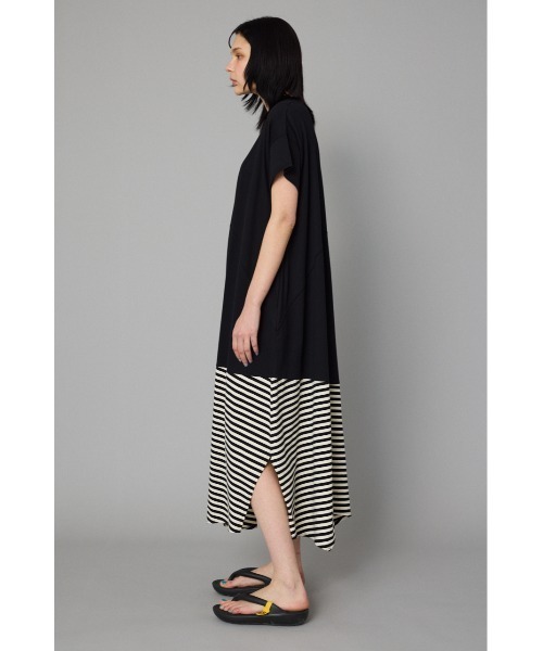 HeRIN.CYE(ヘリンドットサイ)の「Border hem one piece ボーダーヘムワンピース(ワンピース・レディース・グリーン/ブラック/ネイビー・FREE)」の14枚目の写真