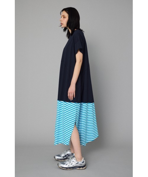 HeRIN.CYE(ヘリンドットサイ)の「Border hem one piece ボーダーヘムワンピース(ワンピース・レディース・グリーン/ブラック/ネイビー・FREE)」の17枚目の写真