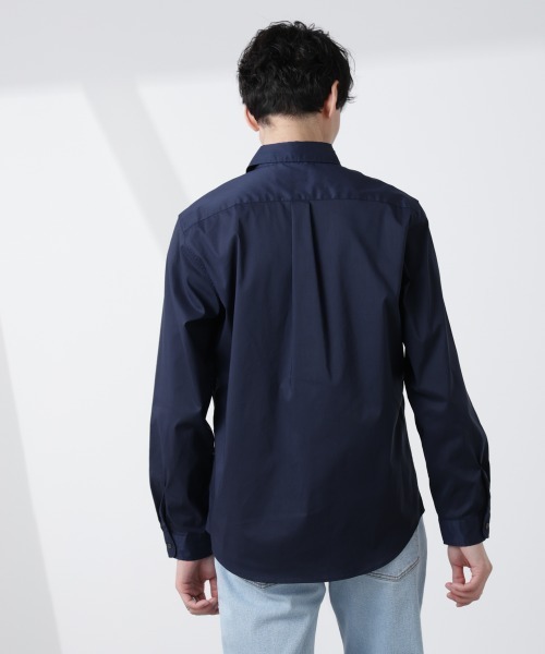 NANO universe(ナノユニバース)の「「ICE FLOW LINEN」カッタウェイシャツ 長袖(シャツ/ブラウス・メンズ・サックスブルー/ネイビー/ホワイト・S/M/L)」の20枚目の写真