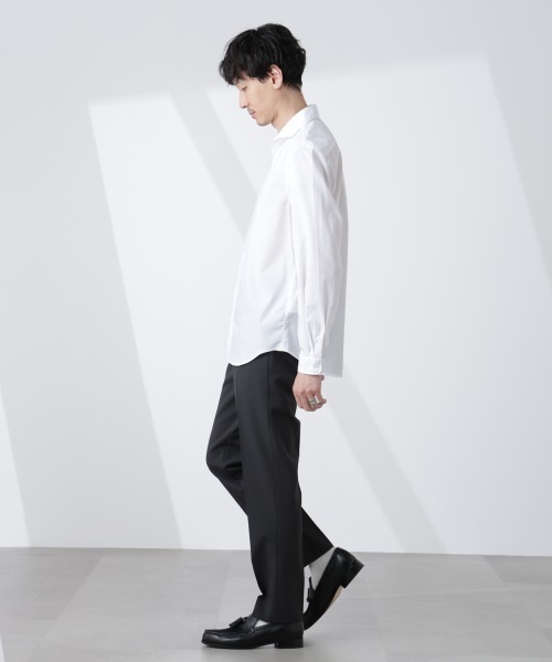 NANO universe(ナノユニバース)の「「ICE FLOW LINEN」カッタウェイシャツ 長袖(シャツ/ブラウス・メンズ・サックスブルー/ネイビー/ホワイト・S/M/L)」の8枚目の写真
