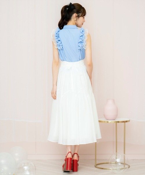 WILLSELECTION ギャザー切替シアースカート WILLSELECTION｜ギャザー切替シアースカート | Rakuten Fashion