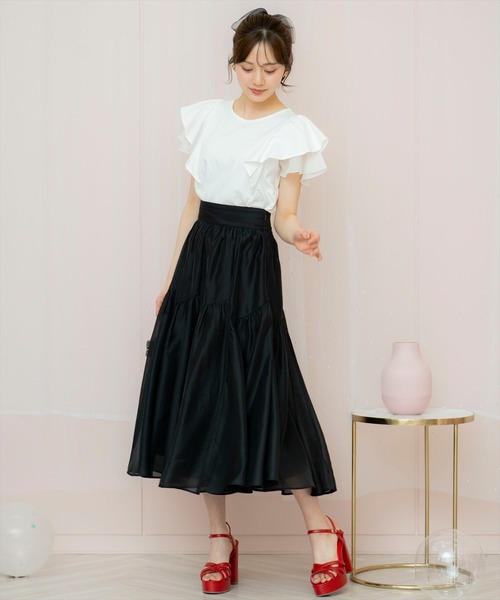 WILLSELECTION ギャザー切替シアースカート WILLSELECTION｜ギャザー切替シアースカート | Rakuten Fashion