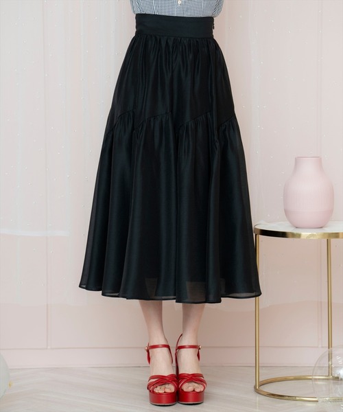 WILLSELECTION ギャザー切替シアースカート WILLSELECTION｜ギャザー切替シアースカート | Rakuten Fashion