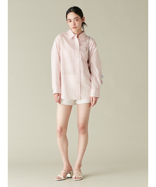 %1004　Lily Bearシアーオーバーシャツ セール】Lily Bearシアーオーバーシャツ（シャツ/ブラウス