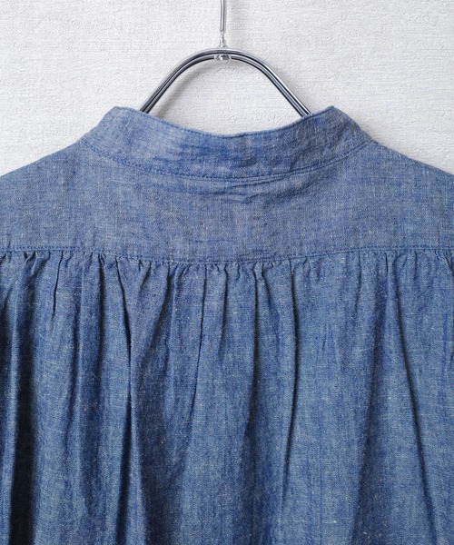 KATO`（カトー）の「【KATO'/カトー】221 シャンブレー プルオーバー KS2212151（Tシャツ/カットソー・メンズ・インディゴブルー/ホワイト・SMALL/MEDIUM/LARGE）」の10枚目の写真