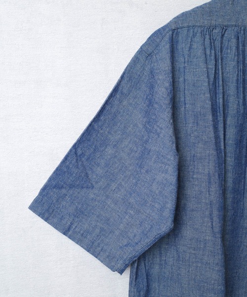 KATO`（カトー）の「【KATO'/カトー】221 シャンブレー プルオーバー KS2212151（Tシャツ/カットソー・メンズ・インディゴブルー/ホワイト・SMALL/MEDIUM/LARGE）」の11枚目の写真