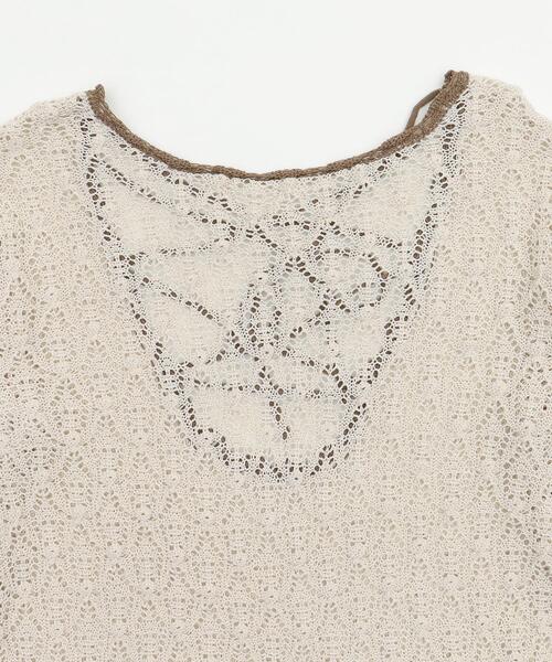 dispark（ディスパーク）の「DISPARK/バックレースアップBIGニット（Tシャツ/カットソー・レディース・ベージュ/ブラウン・FREE）」の18枚目の写真