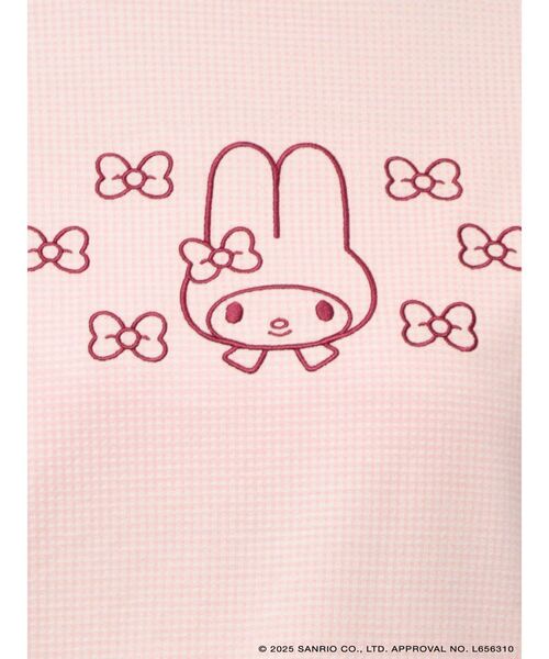 merry jenny（メリージェニー）の「【メロクロコラボ】My MelodyミニギンガムTee（Tシャツ/カットソー・レディース・ブルー/ピンク/レッド・FREE）」の14枚目の写真