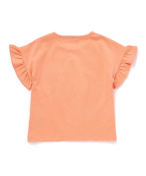 BeBe（ベベ）の「【WEB限定】お花レース星フリル天竺半袖Tシャツ(100~140cm)（Tシャツ/カットソー・キッズ・ベージュ/オレンジ・110cm/120cm/130cm/140cm/100cm）」の9枚目の写真