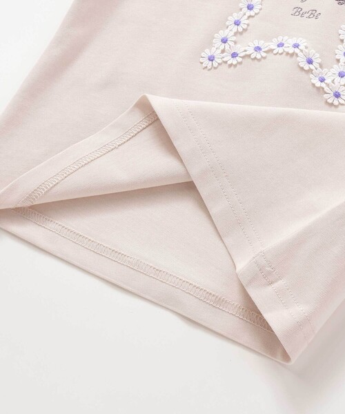 BeBe（ベベ）の「【WEB限定】お花レース星フリル天竺半袖Tシャツ(100~140cm)（Tシャツ/カットソー・キッズ・ベージュ/オレンジ・110cm/120cm/130cm/140cm/100cm）」の16枚目の写真
