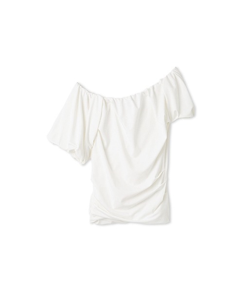 ワンショルダーギャザートップス　【Design/Styling】 ワンショルダーギャザートップス 【Design/Styling】 styling