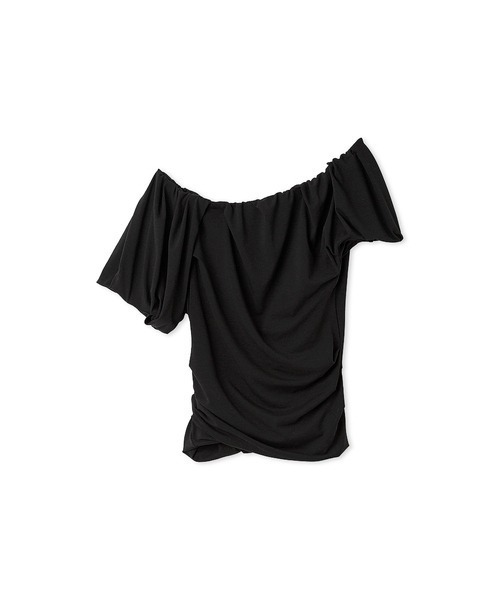 ワンショルダーギャザートップス（Tシャツ/カットソー
