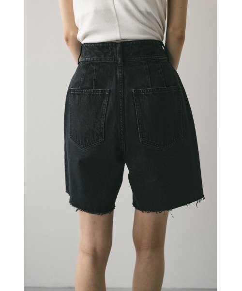 STYLEMIXER（スタイルミキサー）の「サイドタックハーフデニム（デニムパンツ・レディース・インディゴブルー/ブラック・SMALL/MEDIUM）」の14枚目の写真