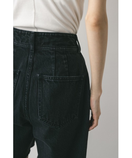 STYLEMIXER（スタイルミキサー）の「サイドタックハーフデニム（デニムパンツ・レディース・インディゴブルー/ブラック・SMALL/MEDIUM）」の11枚目の写真