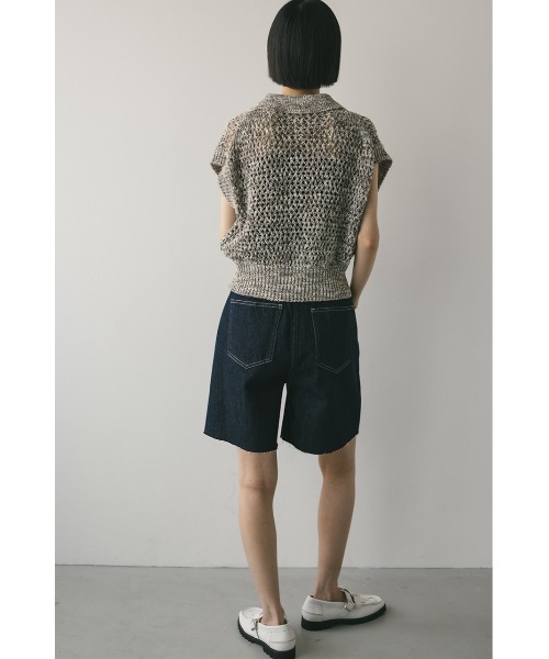 STYLEMIXER（スタイルミキサー）の「サイドタックハーフデニム（デニムパンツ・レディース・インディゴブルー/ブラック・SMALL/MEDIUM）」の20枚目の写真