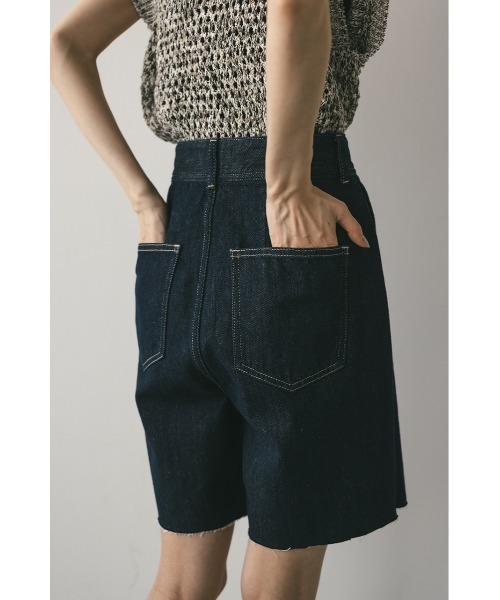 STYLEMIXER（スタイルミキサー）の「サイドタックハーフデニム（デニムパンツ・レディース・インディゴブルー/ブラック・SMALL/MEDIUM）」の19枚目の写真