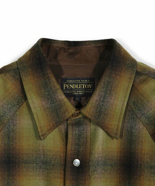 MEN'S BIGI（メンズビギ）の「【PENDLETON/ペンドルトン】別注オンブレチェックシャツ（シャツ/ブラウス・メンズ・ブラック/カーキ・03/02）」の14枚目の写真