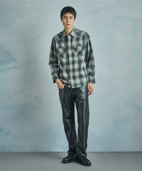 MEN'S BIGI（メンズビギ）の「【PENDLETON/ペンドルトン】別注オンブレチェックシャツ（シャツ/ブラウス・メンズ・ブラック/カーキ・03/02）」の8枚目の写真