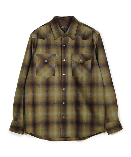 MEN'S BIGI（メンズビギ）の「【PENDLETON/ペンドルトン】別注オンブレチェックシャツ（シャツ/ブラウス・メンズ・ブラック/カーキ・03/02）」の12枚目の写真