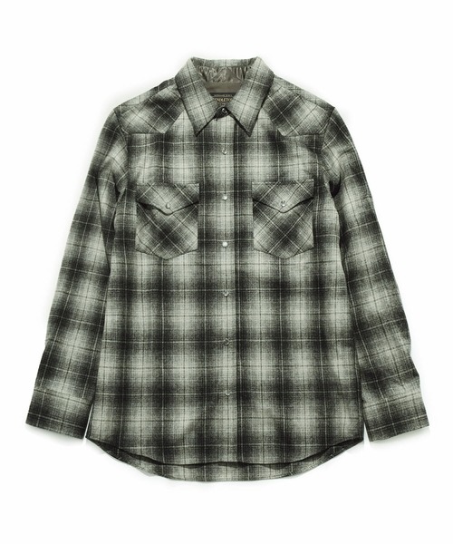 MEN'S BIGI（メンズビギ）の「【PENDLETON/ペンドルトン】別注オンブレチェックシャツ（シャツ/ブラウス・メンズ・ブラック/カーキ・03/02）」の13枚目の写真